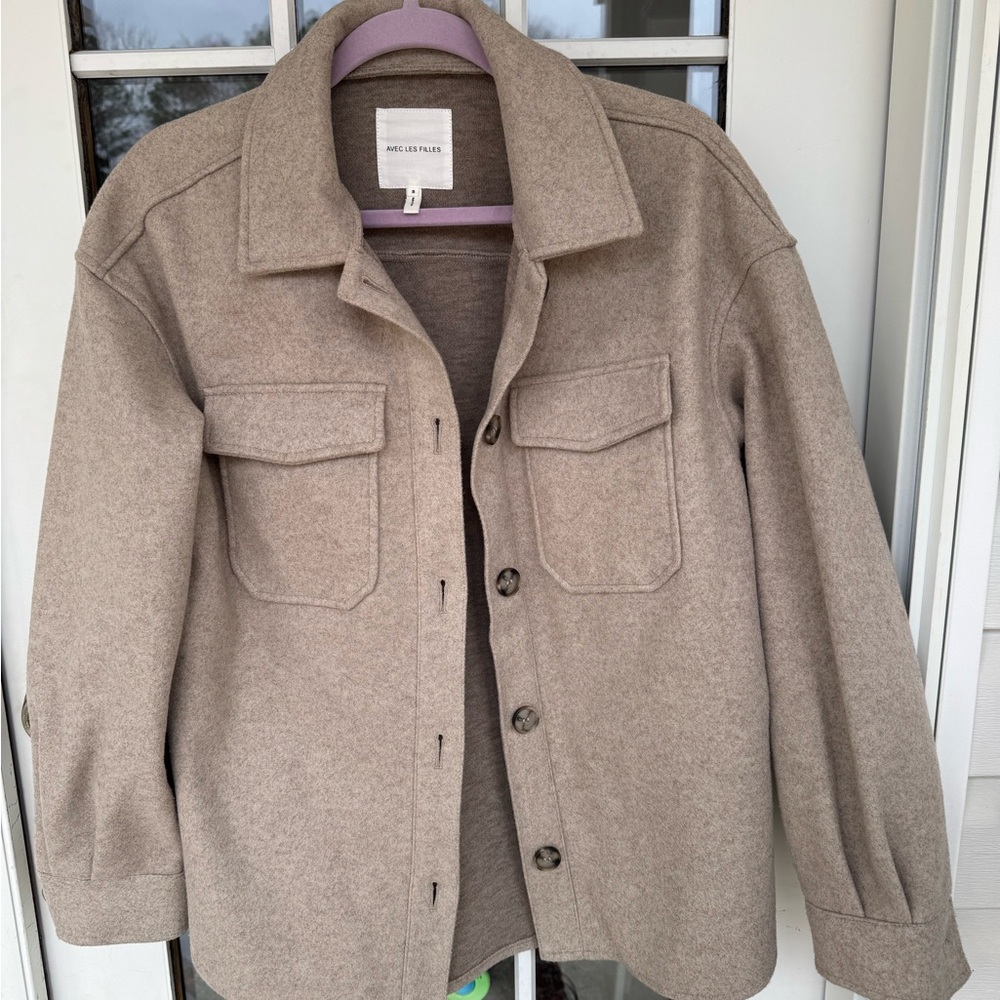 Avec Les Filles Women's Brown Utility Jacket